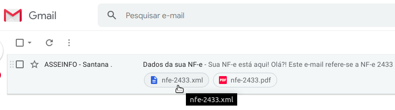 Abrir XML para pegar chave de acesso