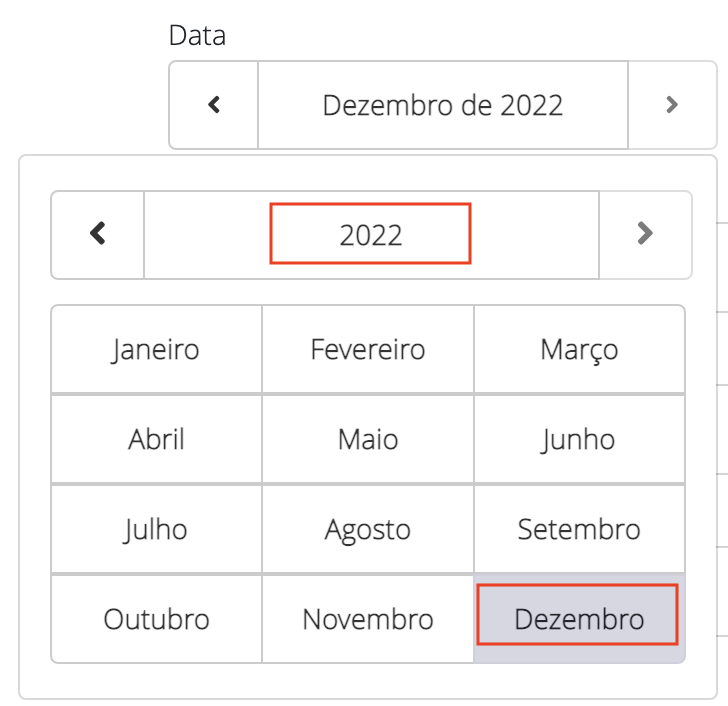 Data do comparativo