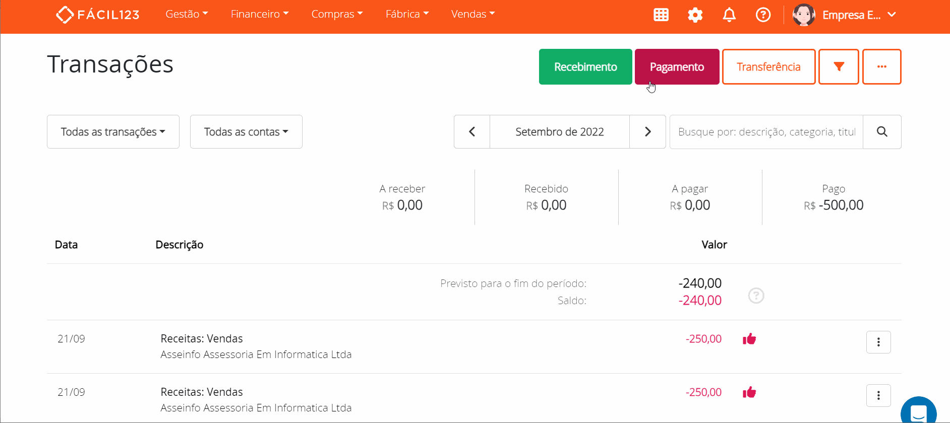 Comprando com cartão de crédito parcelado