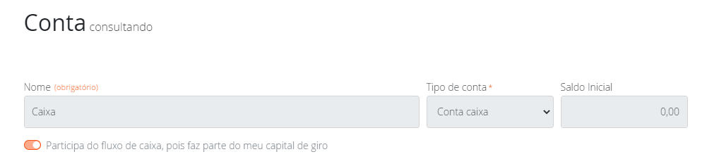 Conta Caixa
