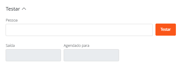 Testando passo da automação