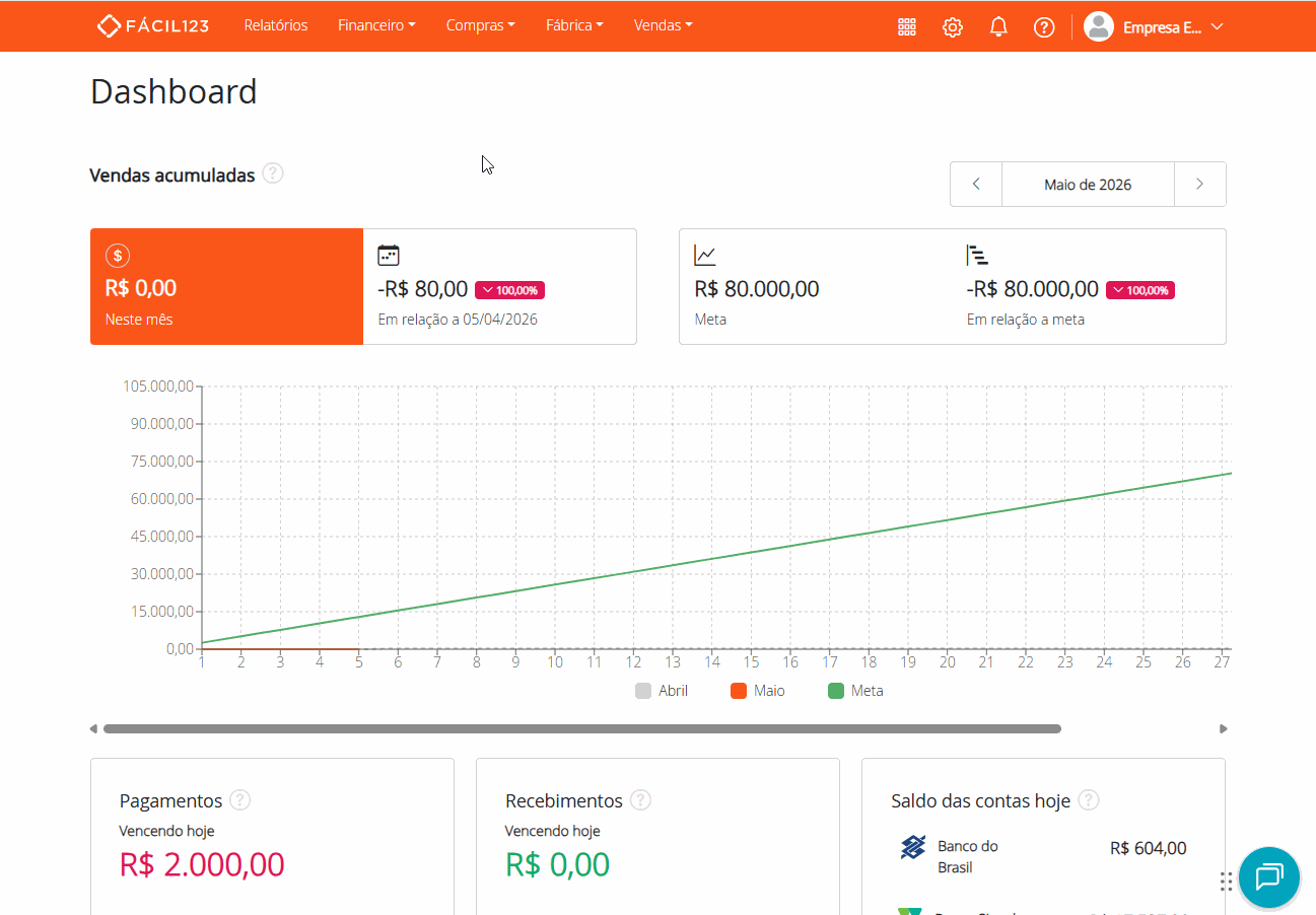Editor de colunas dos relatórios personalizados