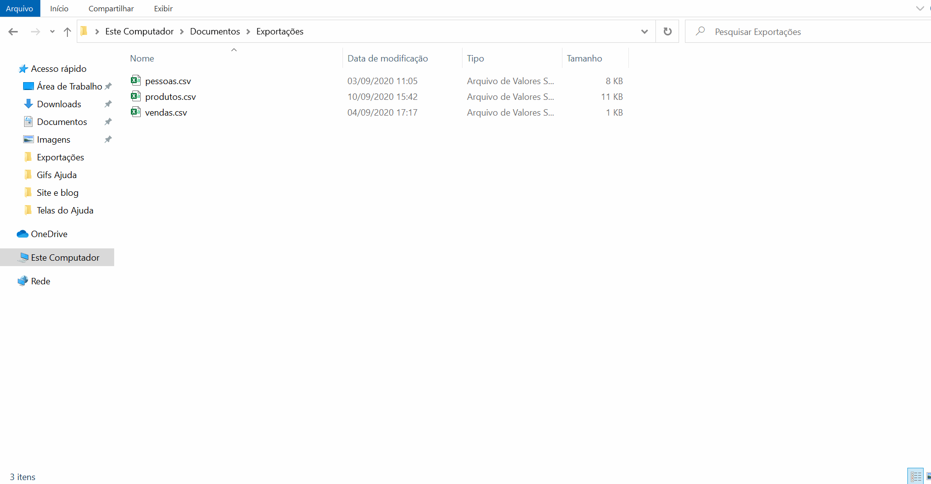 Processo de importação no LibreOffice Calc