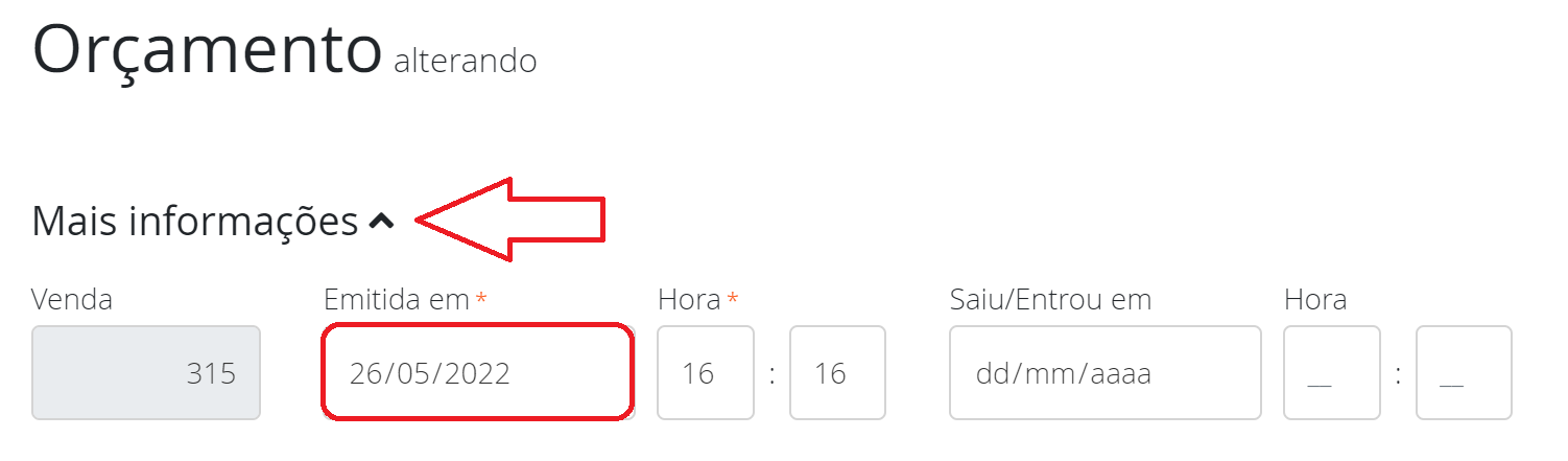 Data de emissão
