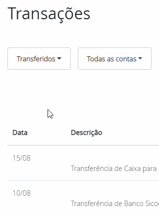 Todas as transações