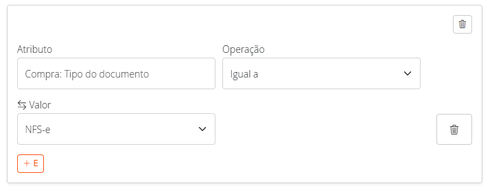 Filtrando compras de serviço