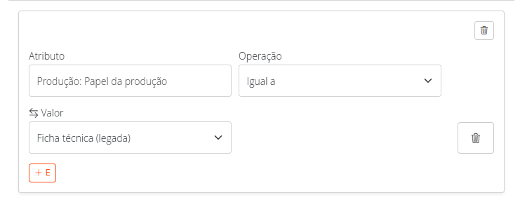 Filtrando fichas técnicas