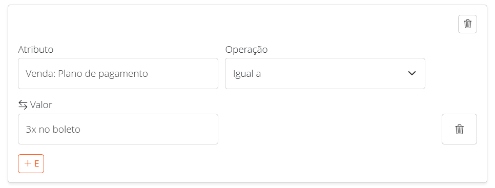 Filtrando vendas por plano de pagamento
