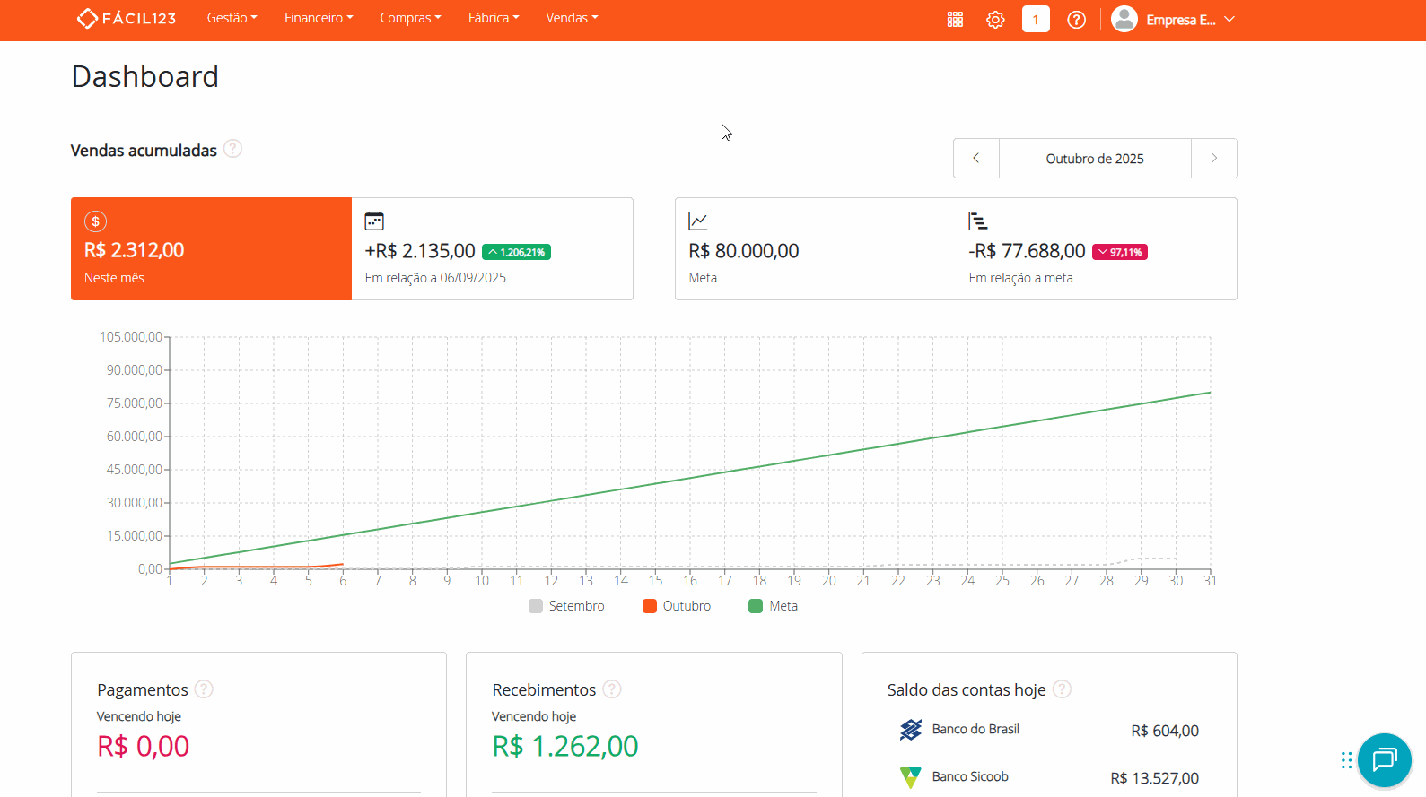 Gerando cobranças após salvar a venda