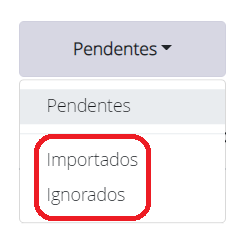 Filtrar por pendentes