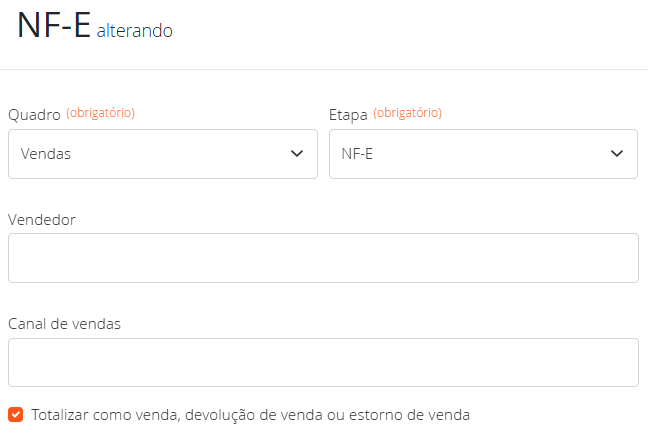 Alterando NF-e