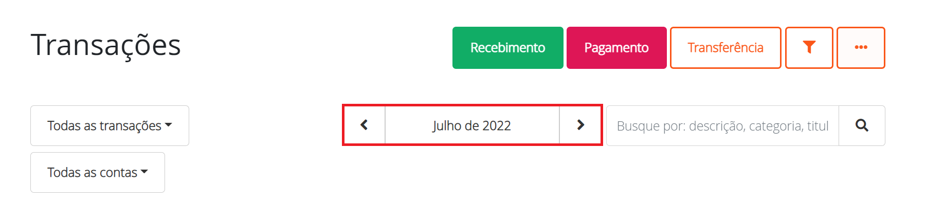 Período do saldo anterior