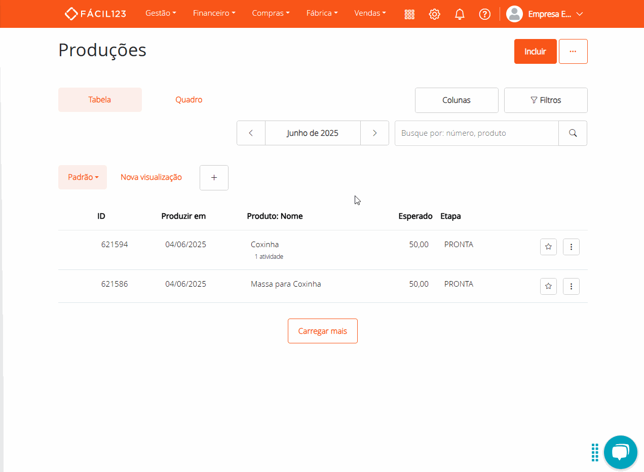 Atividade na lista