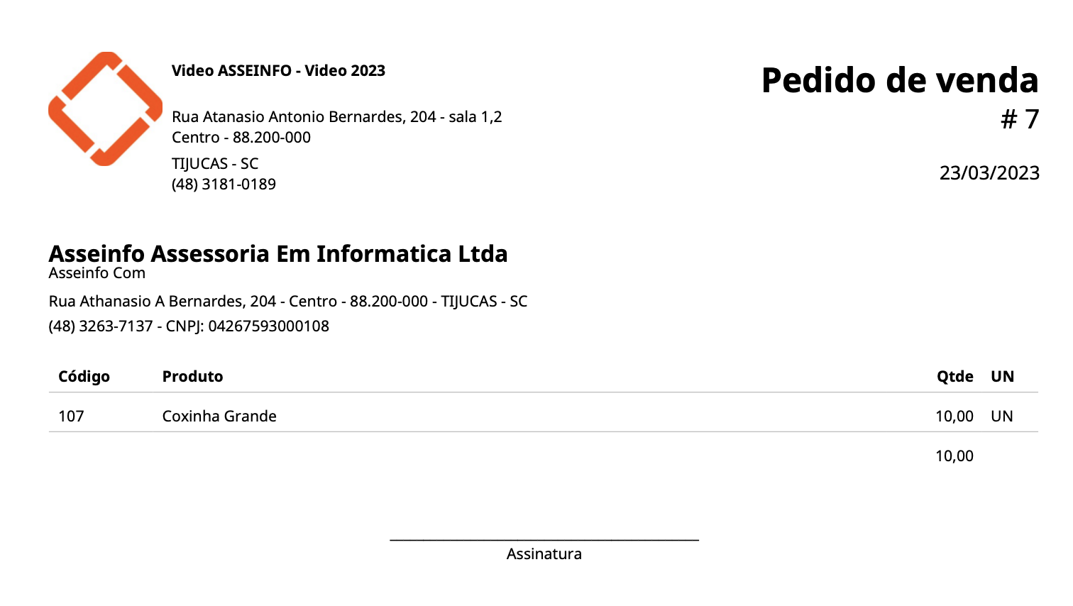A4 sem valores
