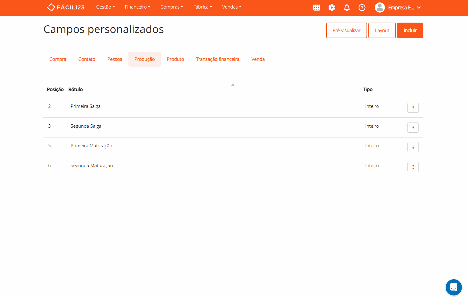 Criando grupos de campos personalizados
