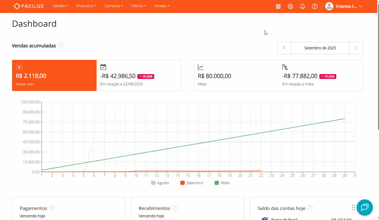 Cadastrar token de API WhatsApp
