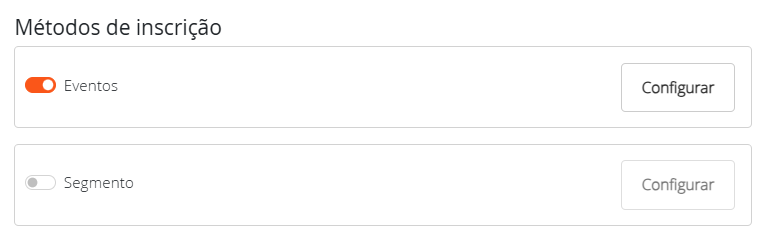 Evento ou segmento