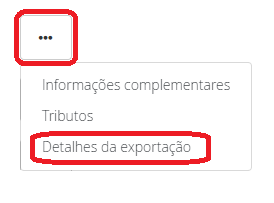 Três pontinhos exportação