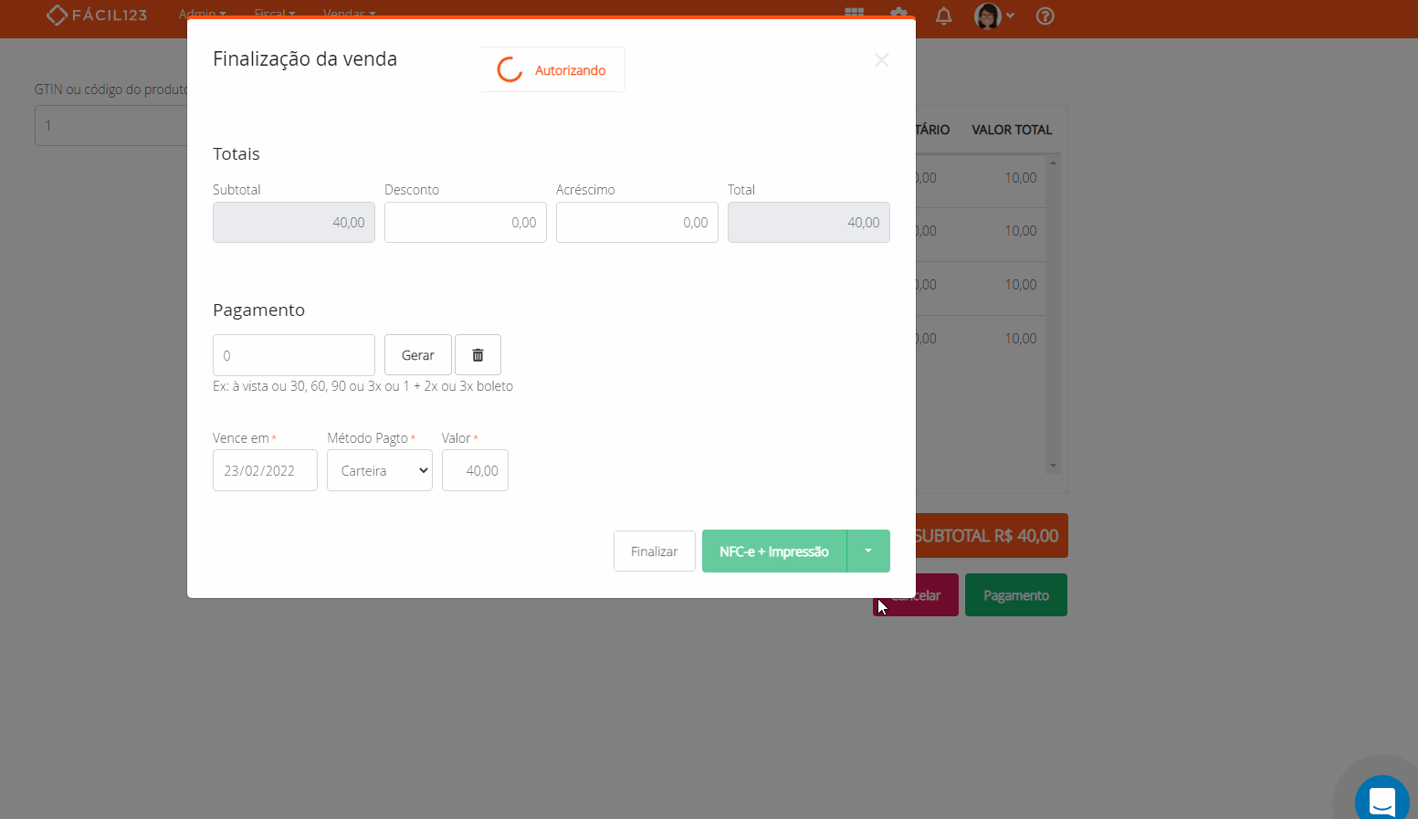 Inserindo número para envio por WhatsApp