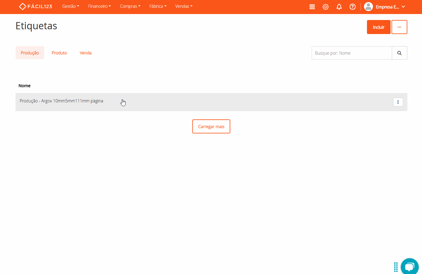 Exportando e importando etiquetas