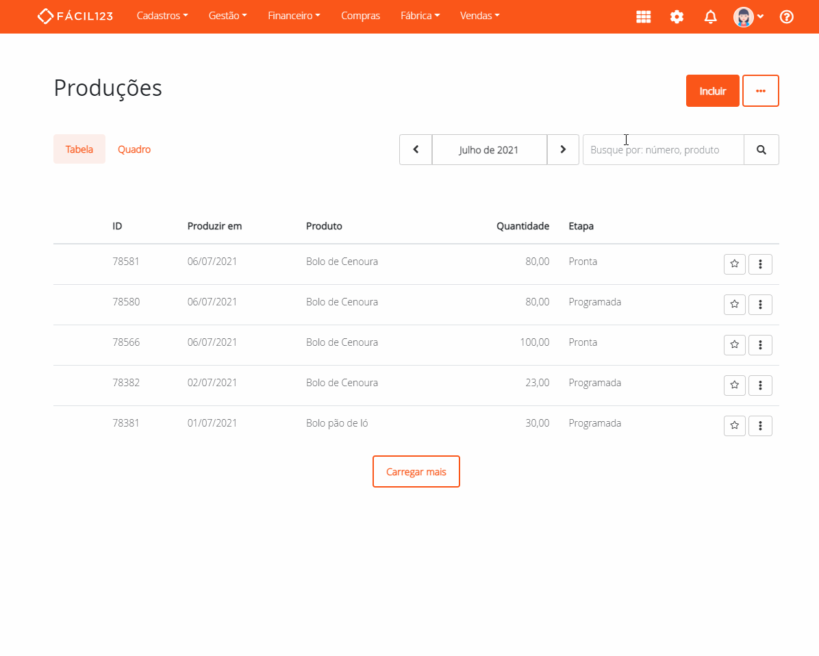 Copiando esperado para consumido