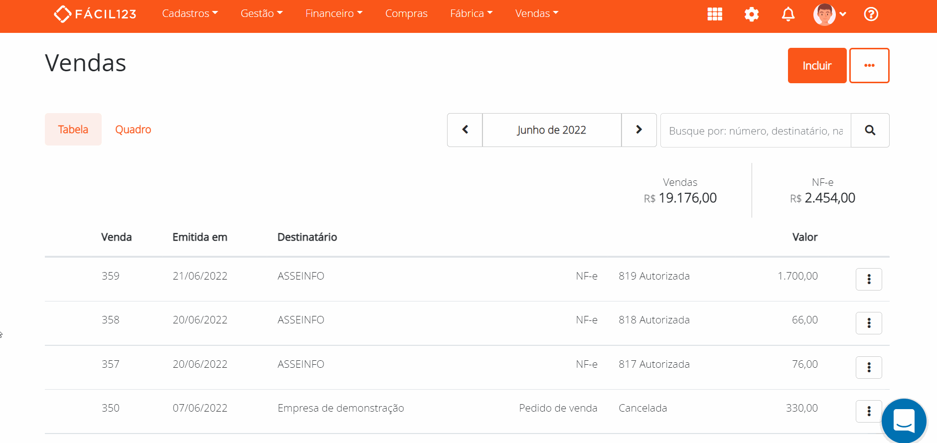 Localizando uma venda