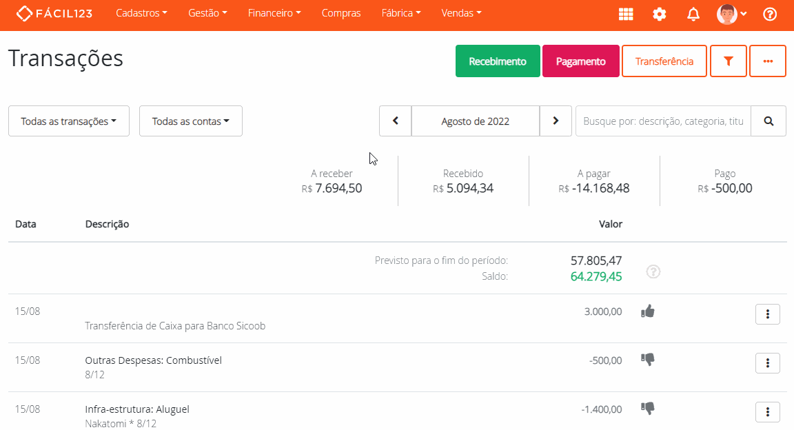 Menu ajuda pesquisar