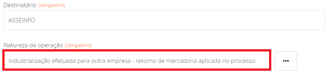 Retorno de mercadoria aplicada