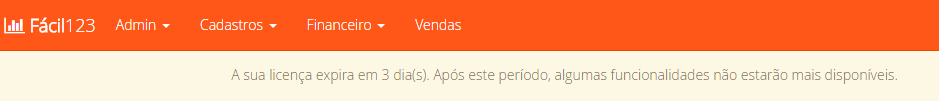 Licença expirada