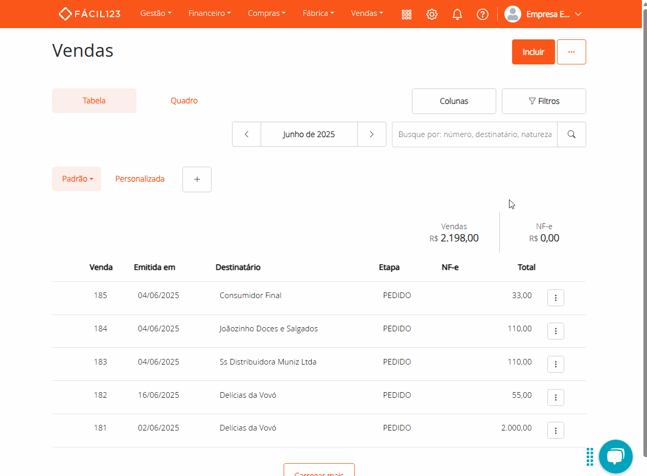 Excluindo uma atividade